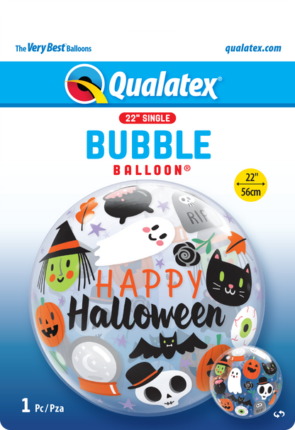 Happy Halloween Everything 22″ Bubble Balloon by Qualatex from Instaballoons
