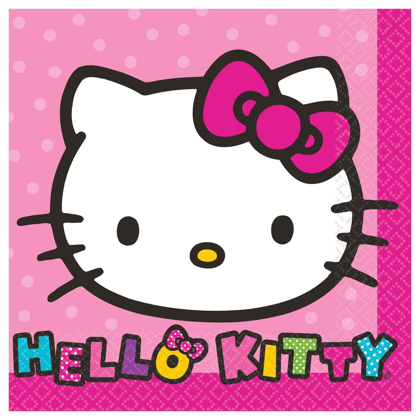 Hello Kitty Rainbow Beverage Napkins 5″ by Amscan from Instaballoons