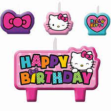 Hello Kitty Rbw Candle Set by Amscan from Instaballoons