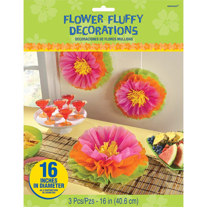 Hibiscus Fluffy Flower Decoration Kit by Amscan from Instaballoons