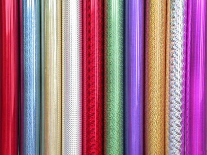 Holographic Patterned Foil Sheets 50ct - Winner Party