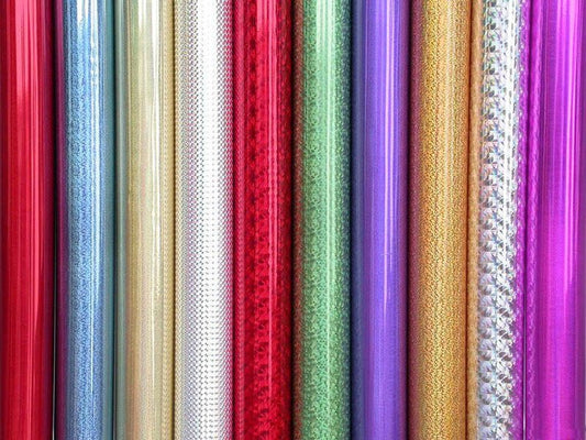 Holographic Patterned Foil Sheets 50ct - Winner Party