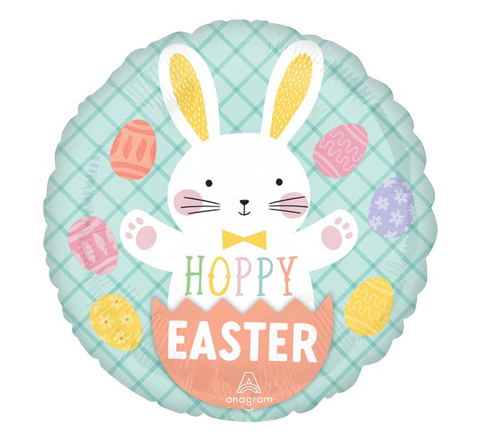 Hoppy Easter Bunny Eggs 18″ Foil Balloon by Anagram from Instaballoons