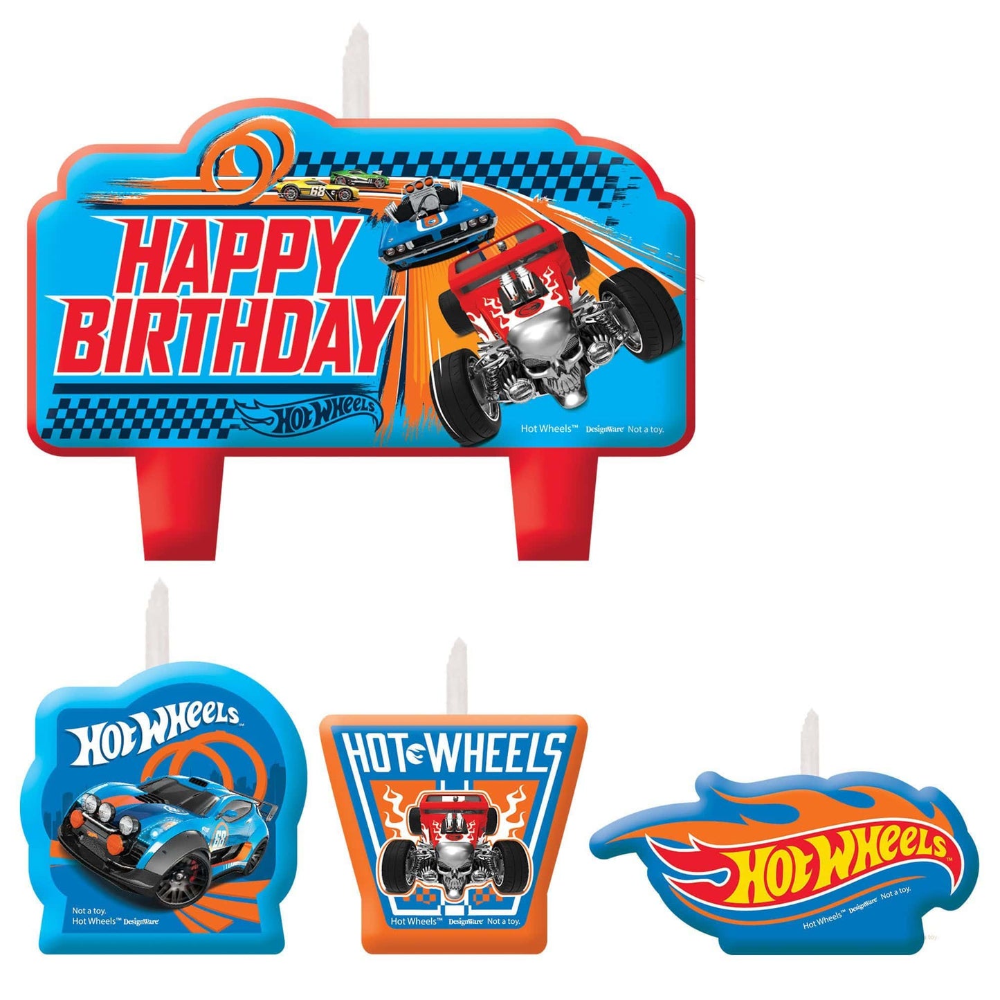 Candle - Hot Wheels Birthday - Amscan