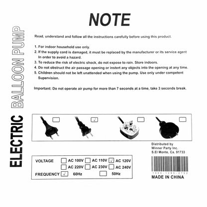 HT-508 Pro Electric Balloon Pump - Stermay