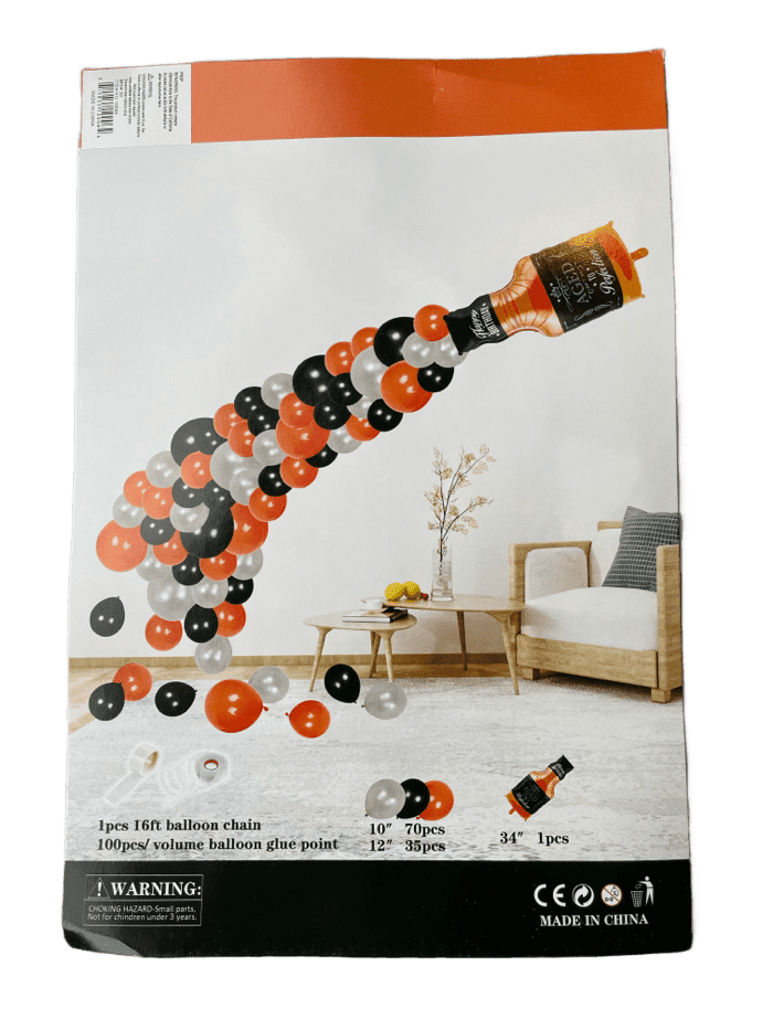 Imported Aged to Perfection Whisky Balloon Garland Kit