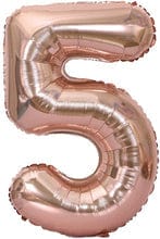 Imported Mylar & Foil #5 Rose Gold 34″ Balloon