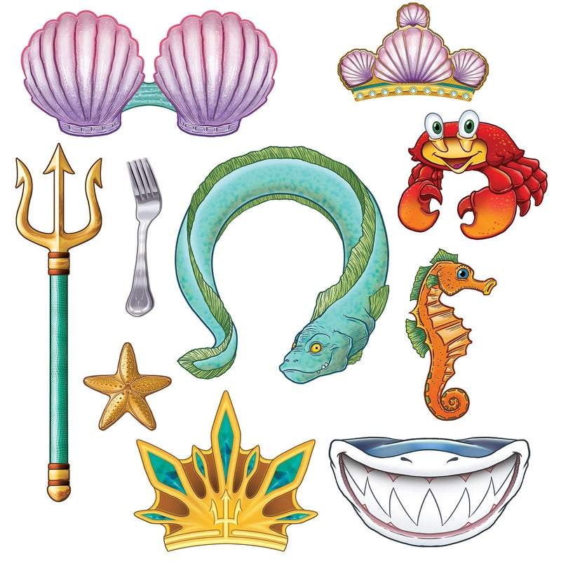 instaballoons Mermaid Photo Fun Signs (10 count)