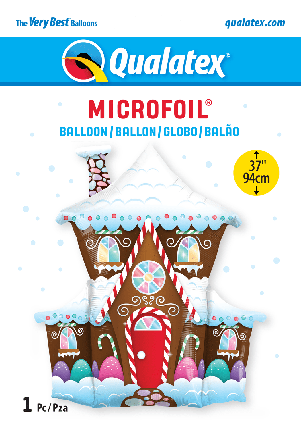 instaballoons Mylar & Foil Gingerbread House Christmas 37″ Balloon