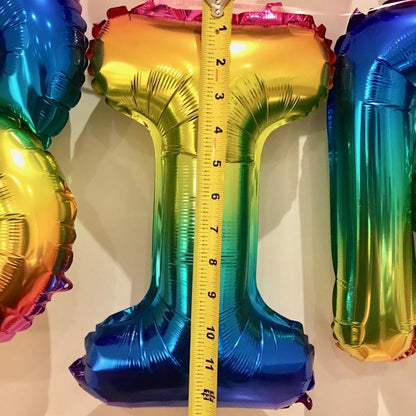 instaballoons Mylar & Foil HAPPY BIRTHDAY Rainbow Balloon Banner Set