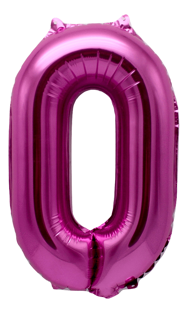instaballoons Mylar & Foil Pink / 0 Pink 16" Small Balloon Letters and Numbers