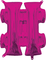 instaballoons Mylar & Foil Pink 16" Small Balloon Letters and Numbers