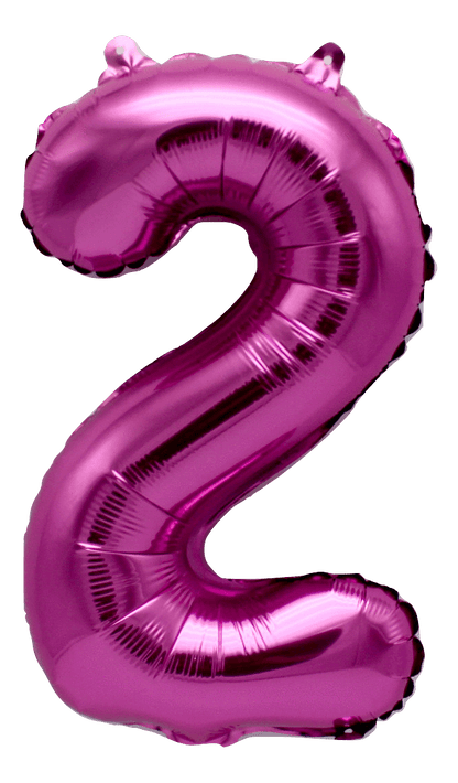 instaballoons Mylar & Foil Pink / 2 Pink 16" Small Balloon Letters and Numbers