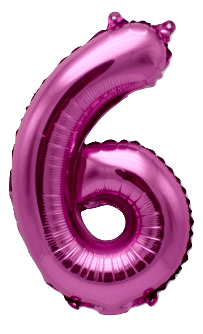 instaballoons Mylar & Foil Pink / 6 Pink 16" Small Balloon Letters and Numbers