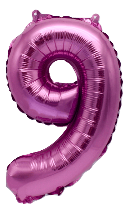 instaballoons Mylar & Foil Pink / 9 Pink 16" Small Balloon Letters and Numbers
