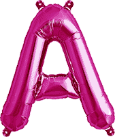 instaballoons Mylar & Foil Pink / A Pink 16" Small Balloon Letters and Numbers