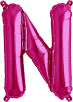 instaballoons Mylar & Foil Pink / N Pink 16" Small Balloon Letters and Numbers