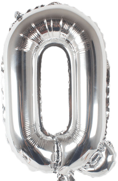 instaballoons Mylar & Foil Silver / Q Silver 16" Small Balloon Letters and Numbers