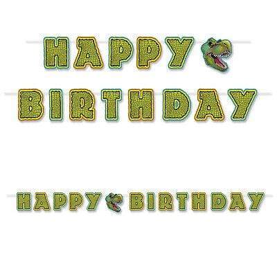 instaballoons Party Supplies Birthday Dinosaur Streamer