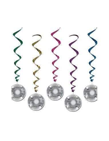 instaballoons Party Supplies Disco Ball Whirls (5 count)