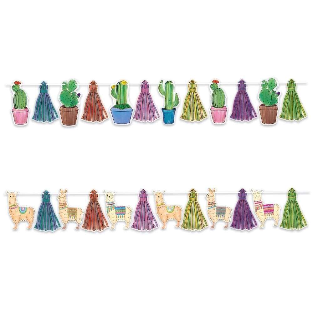 instaballoons Party Supplies Llama & Cactus Streamers (2 count)