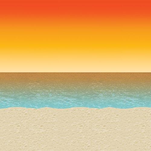 instaballoons Party Supplies Luau Sunset Backdrop