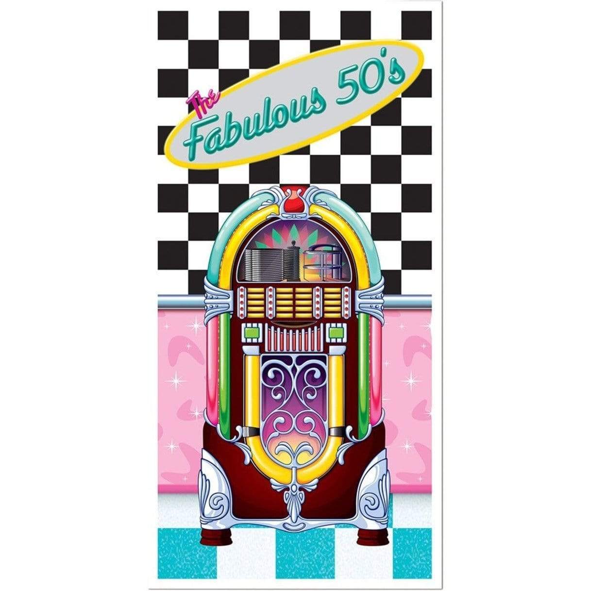 instaballoons Party Supplies The Fab 50s Door Cover