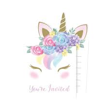 Invitations - Unicorn Baby Shower (8ct) - Creative Converting