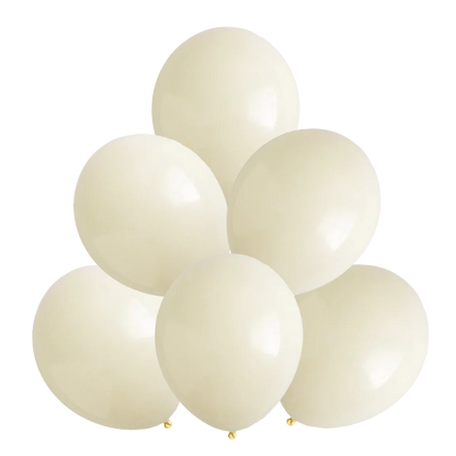 Ivory 5″ Latex Balloons by GloMex from Instaballoons