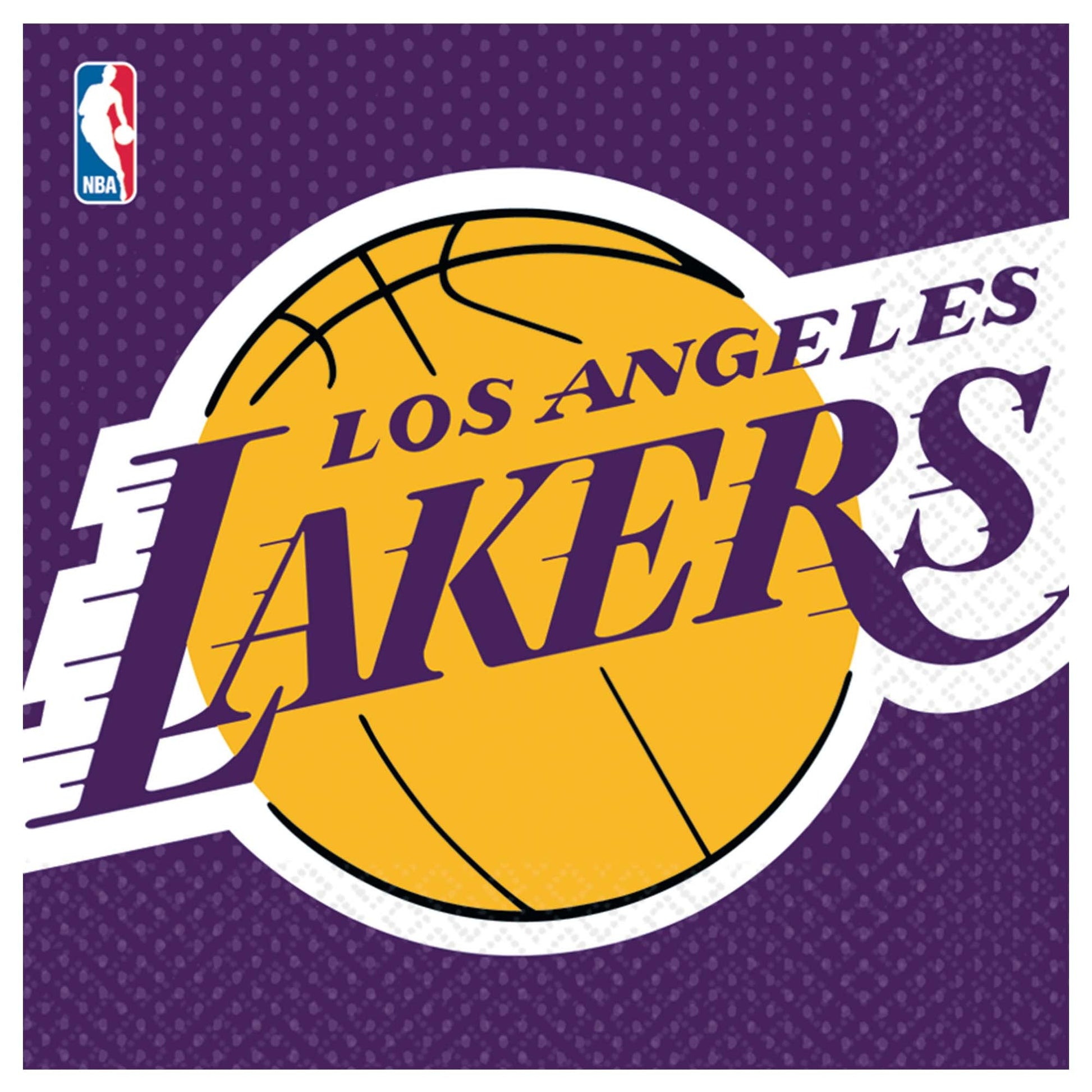 LA Lakers Lunch Napkins by Amscan from Instaballoons