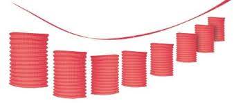 Lantern Ppr Garland Red by Amscan from Instaballoons