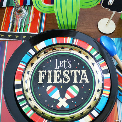 Let's Fiesta Paper Plates 9″ by Fun Express from Instaballoons