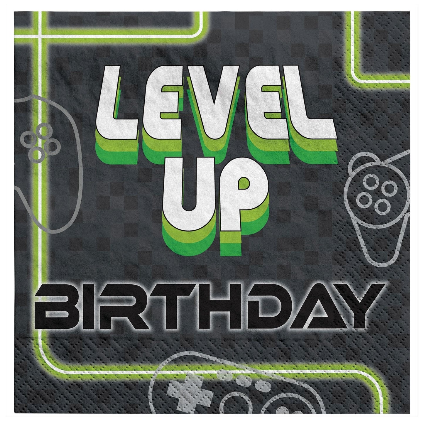 6.5" Luncheon Napkins - Level Up (16ct) - Amscan