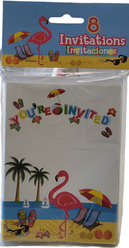 Luau Invitations Foil Balloons by Anagram from Instaballoons
