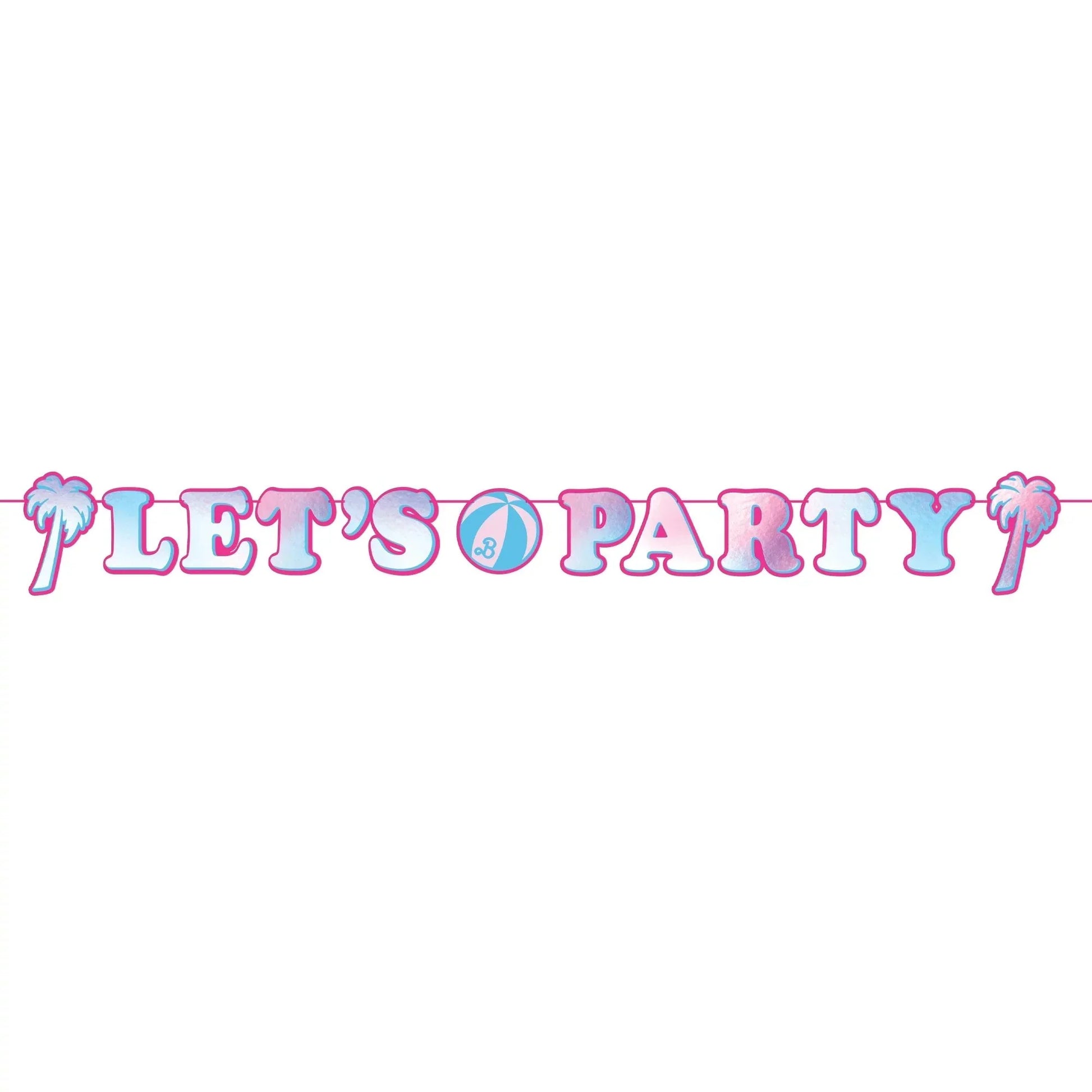 Malibu Barbie Let's Party Banner by Amscan from Instaballoons