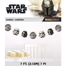 7' Garland Banner - Star Wars Mandalorian the Child - Unique