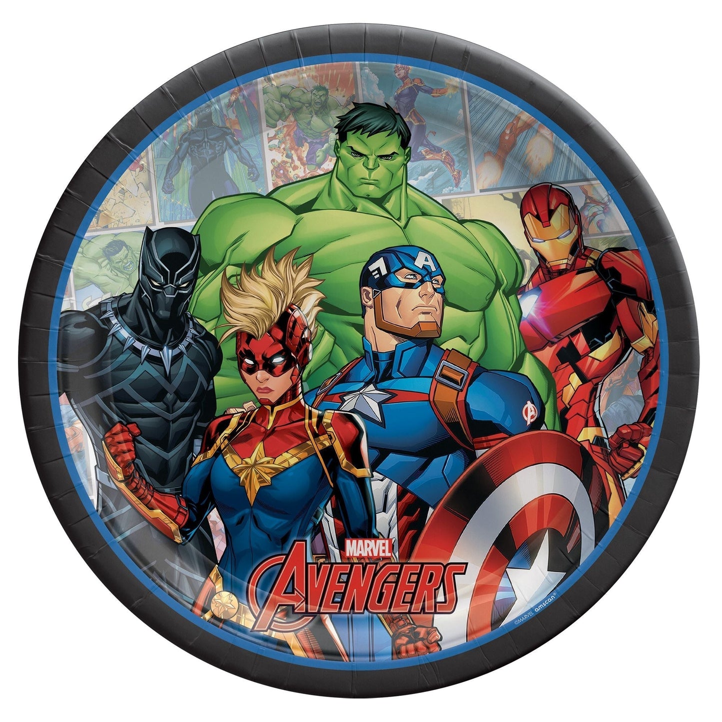 9" Paper Plates - Marvel Avengers Powers Uniteª 9" (8ct) - Amscan