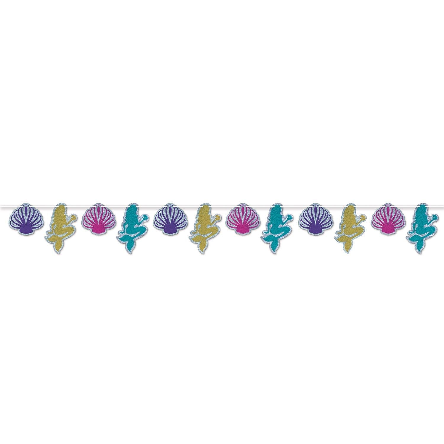 Mermaid & Seashell Streamer by Beistle from Instaballoons