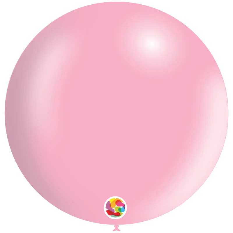 Metallic Baby Pink 24″ Latex Balloons by Balloonia from Instaballoons