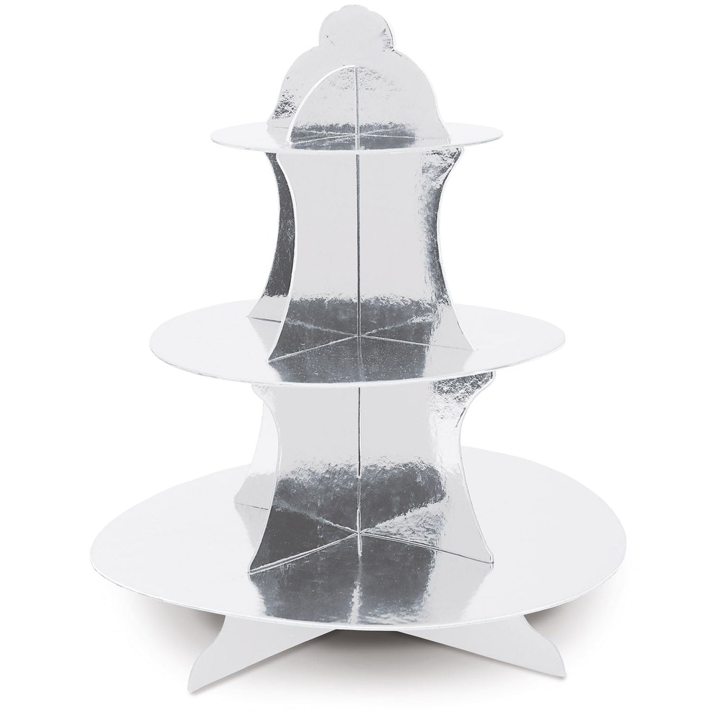 Metallic Cupcake Stand Slvr by Beistle from Instaballoons