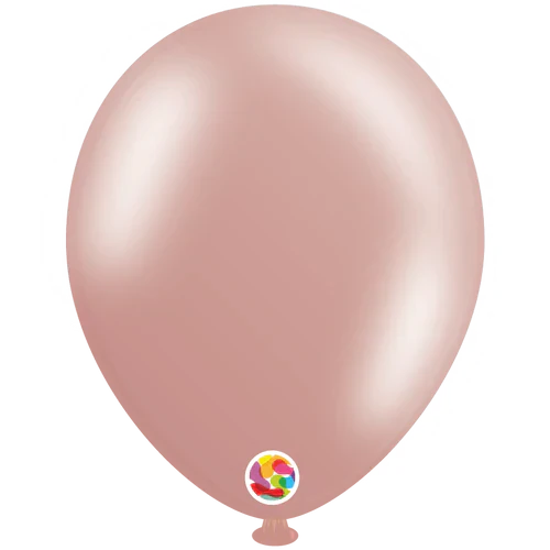 Metallic Rose Gold  10″ Latex Balloons by Balloonia from Instaballoons
