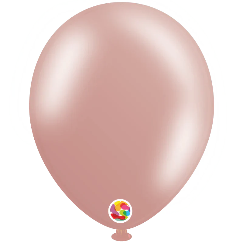 Metallic Rose Gold 12″ Latex Balloons by Balloonia from Instaballoons
