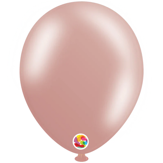 Metallic Rose Gold 12″ Latex Balloons by Balloonia from Instaballoons