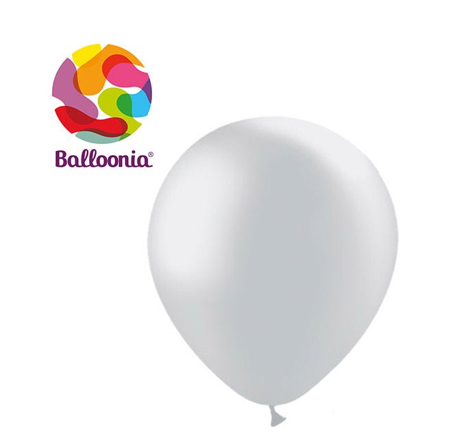 Metallic Silver Latex - Balloonia