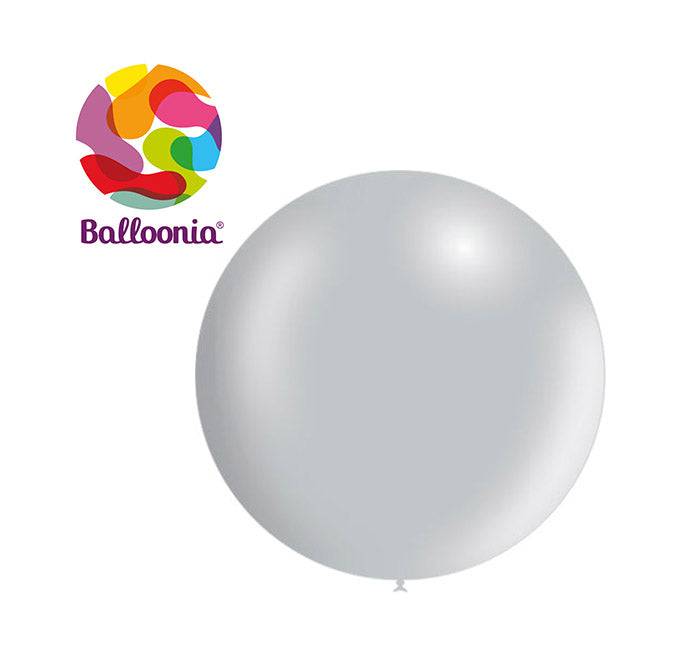 Metallic Silver Latex - Balloonia