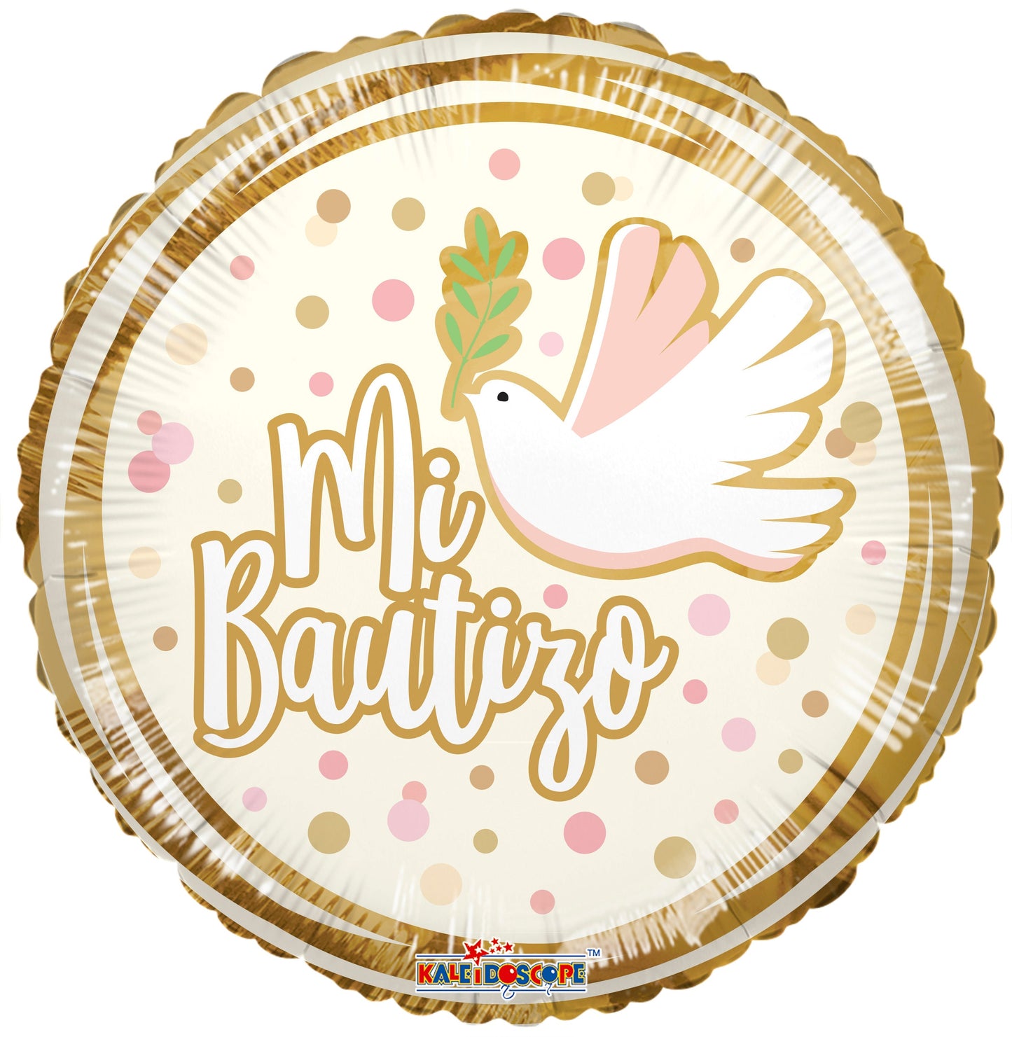 Mi Bautizo Paloma Rosa 18″ Foil Balloon by Convergram from Instaballoons