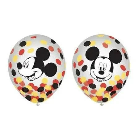 Mickey Mouse Forever Latex Confetti Balloons 3ct - Amscan