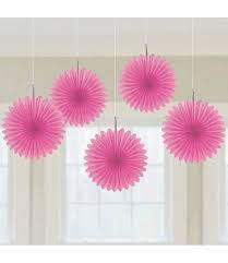 Mini Fan Deco - Pink by Amscan from Instaballoons