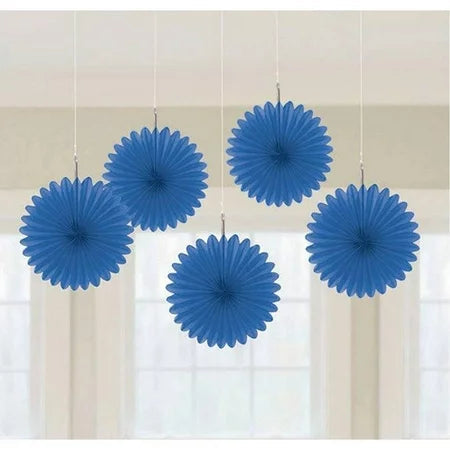 Mini Fan Deco Royal Blue by Amscan from Instaballoons