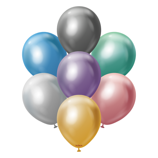 Mirror Assortment 18″ Latex Balloons by Kalisan from Instaballoons